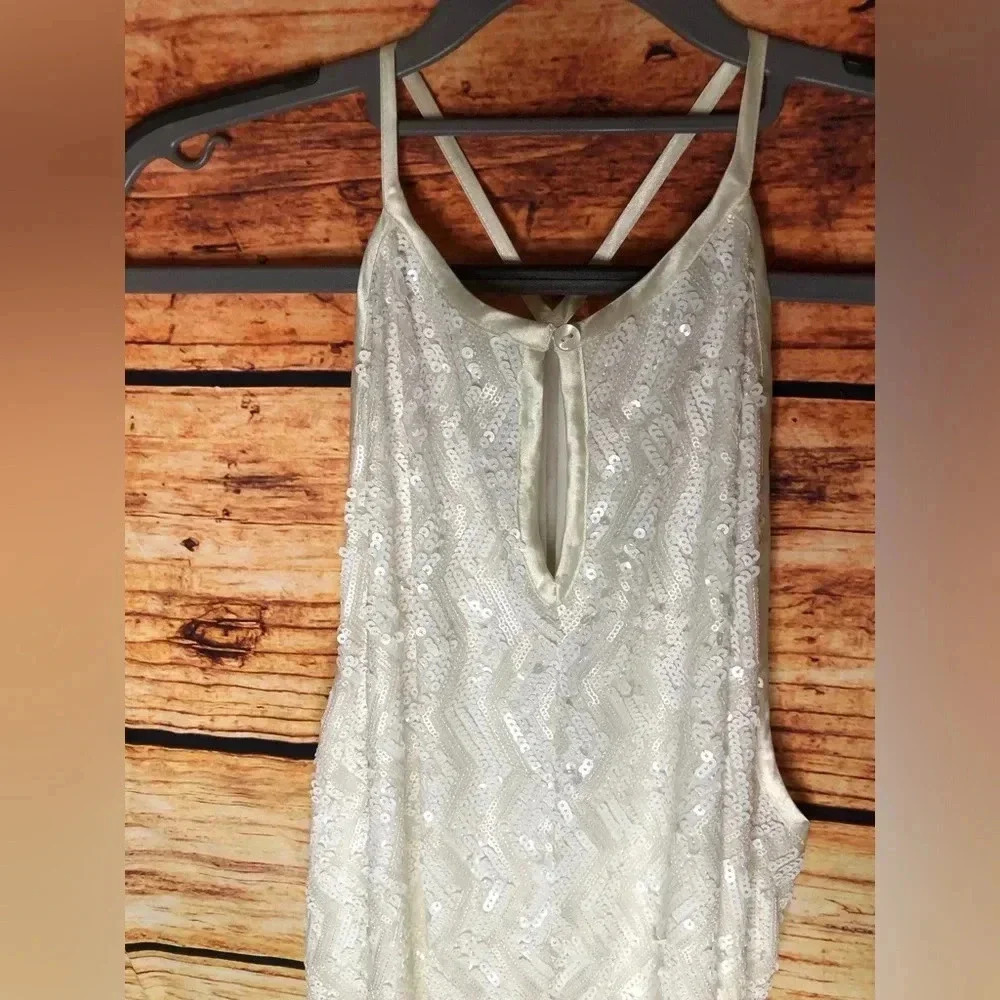 White Sequin all over Mini Dress - Picture 13 of 15
